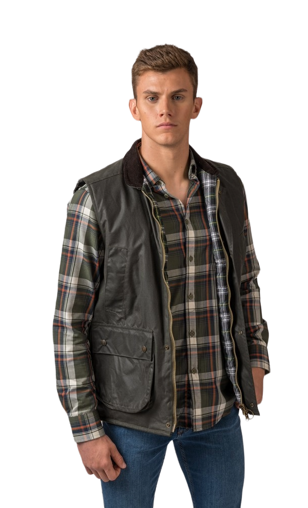 Chaleco encerado York Gilet verde