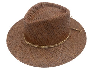 Sombrero de fibras naturales marrón para mujer | Sombrero de verano ajustable 22939 Sombrero de fibras naturales marrón para mujer | Sombrero de verano ajustable 22939