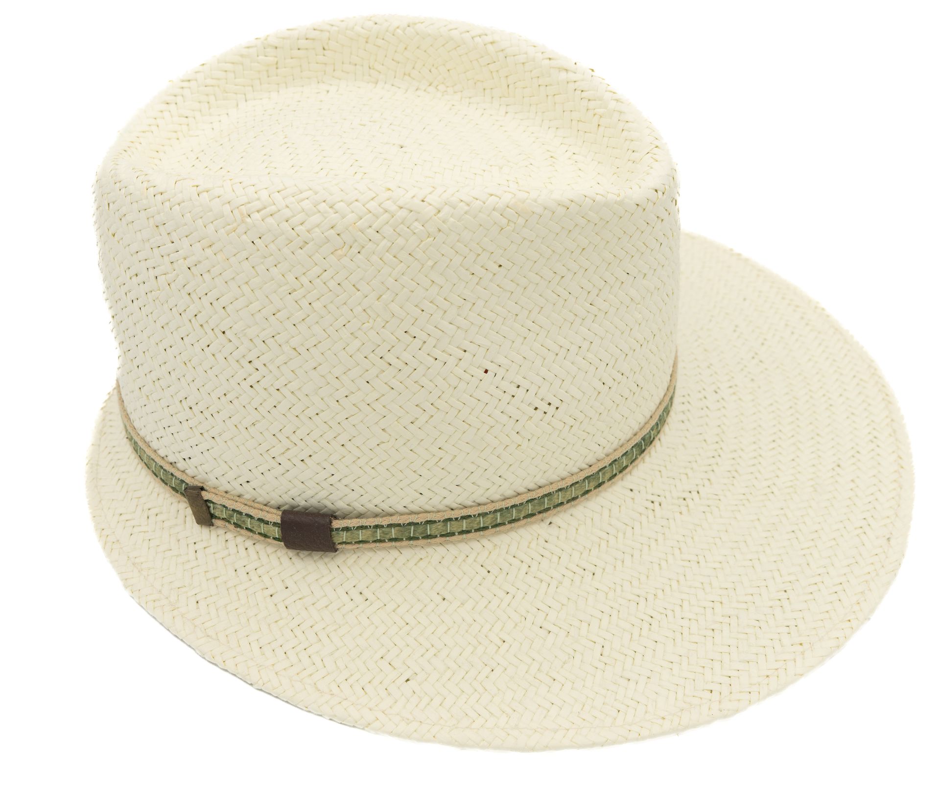 Sombrero visera de fibras naturales para mujer blanco | Ajustable y fabricado en España