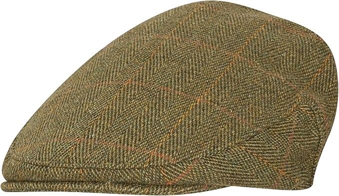 Cambridge - Gorra Unisex de Tweed - Gorra de Estilo campiña Inglesa