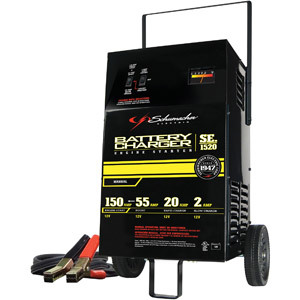 Schumacher Electric 2/20/55/150-Amp 12V Wheel Battery Charger: