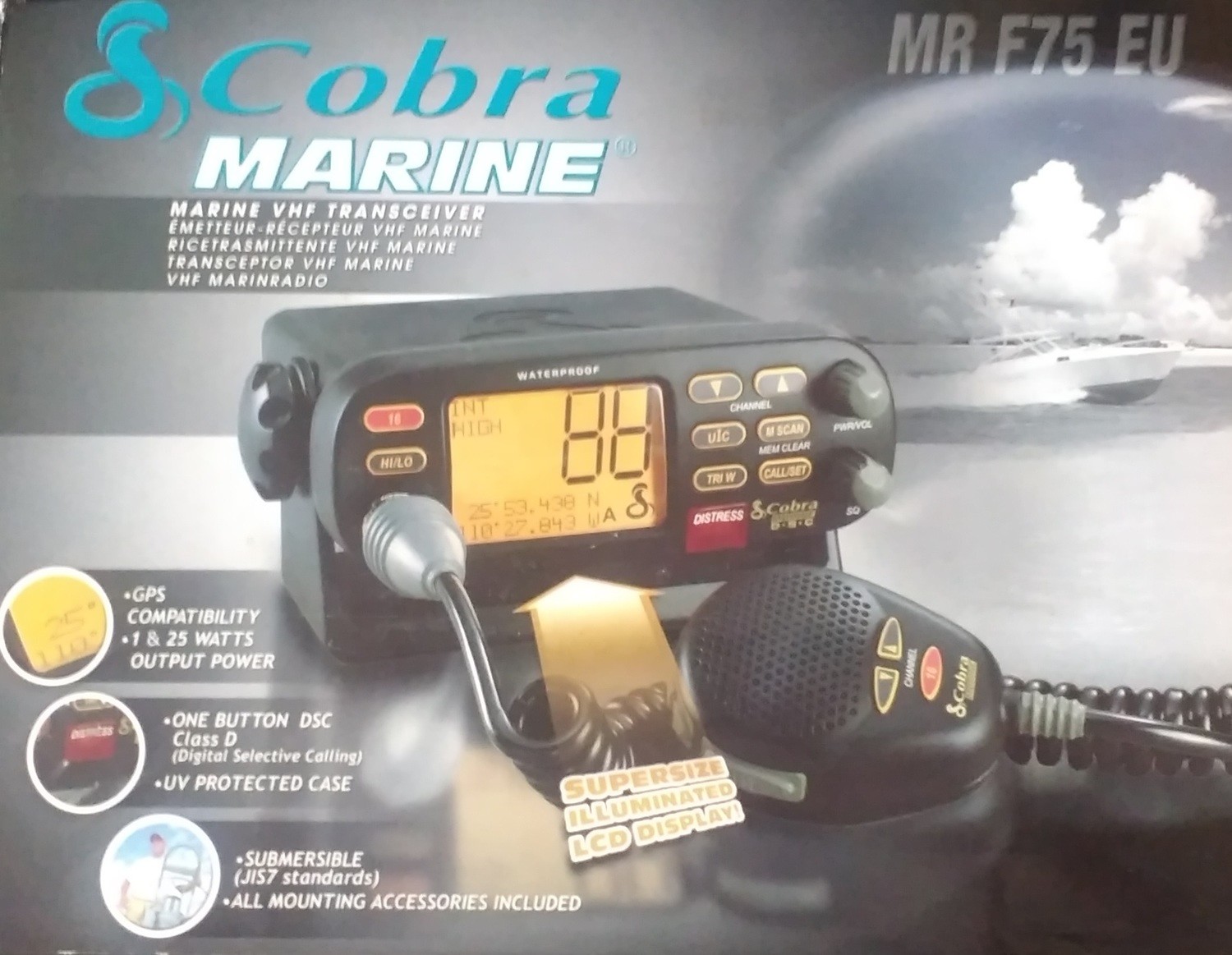 Рация типа DSC Cobra Marine MR F75 EU
