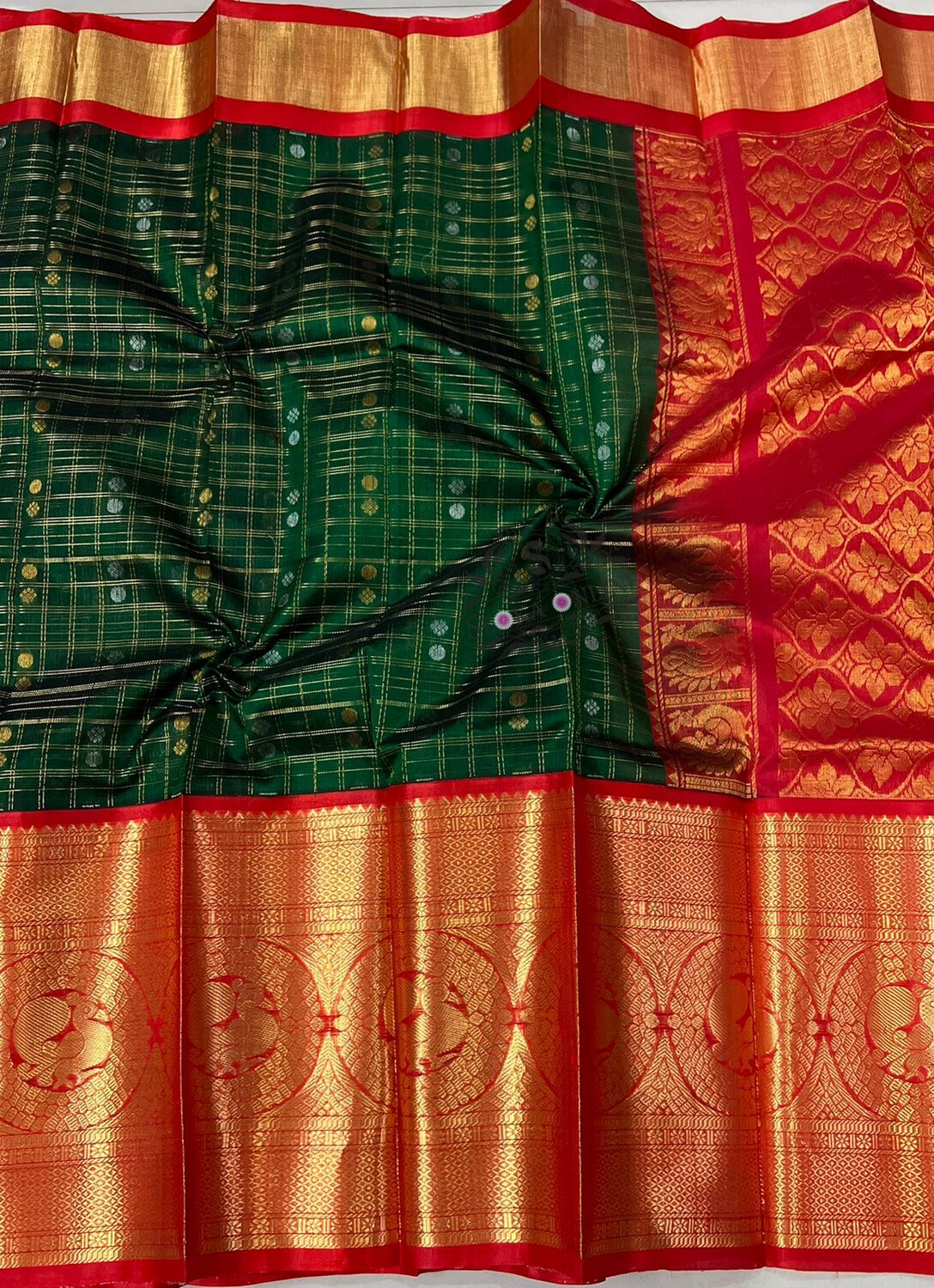 Beautiful colors of  Pure Handloom Kuppadam Pattu Sarees