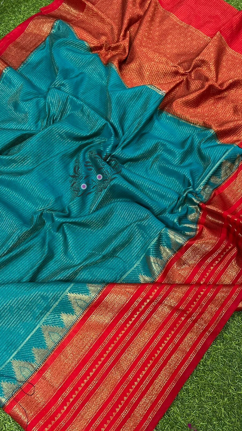 Latest Banaras Soft Dupion Silk Sarees