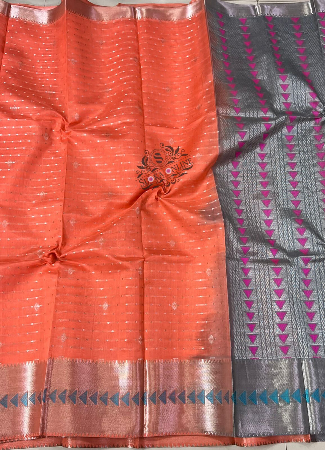 Beautiful colors of  Pure Handloom Kanchi Kuppadam Pattu Sarees