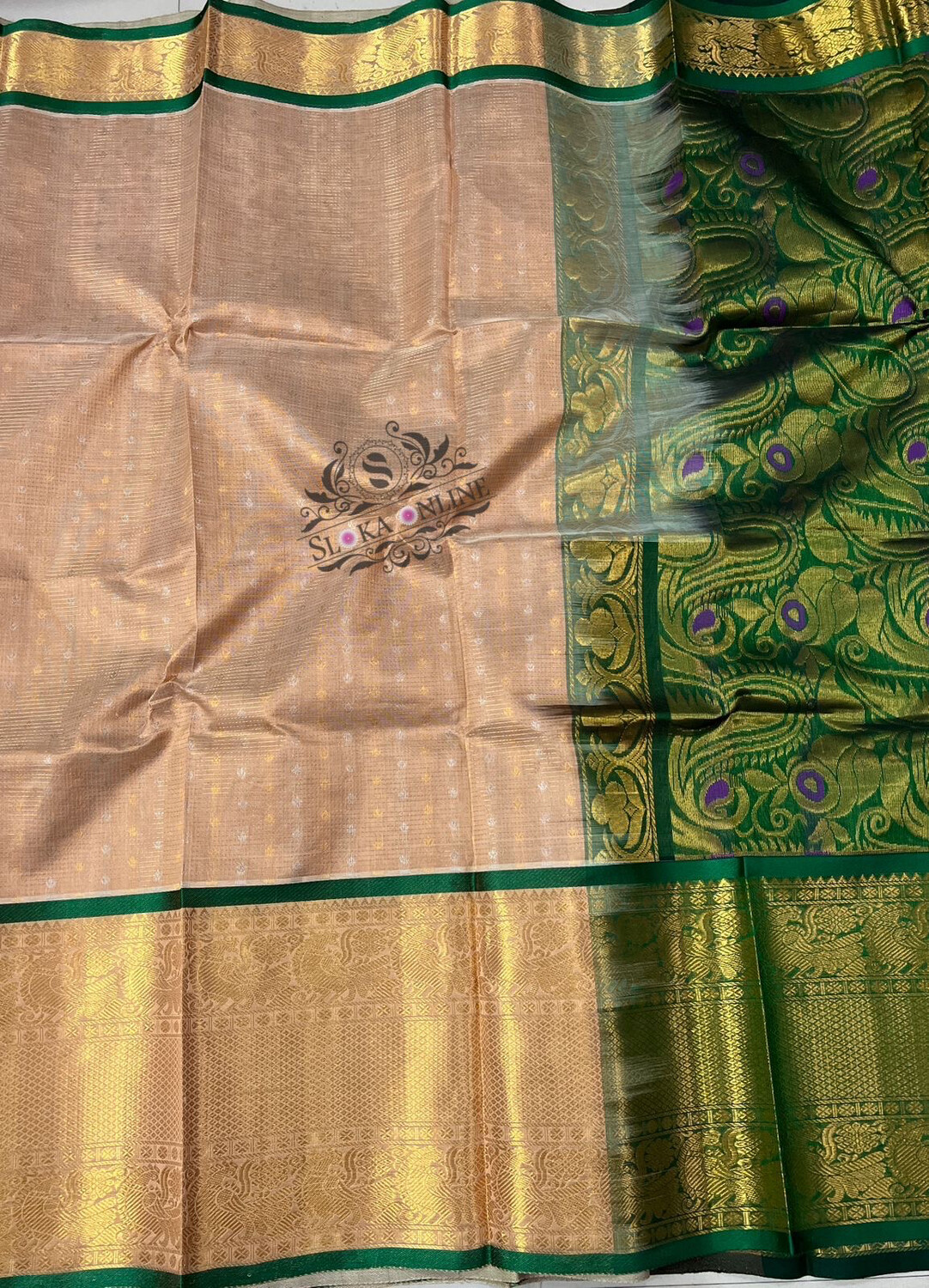 Beautiful colors of  Pure Handloom kanchi Kuppadam Pattu Sarees