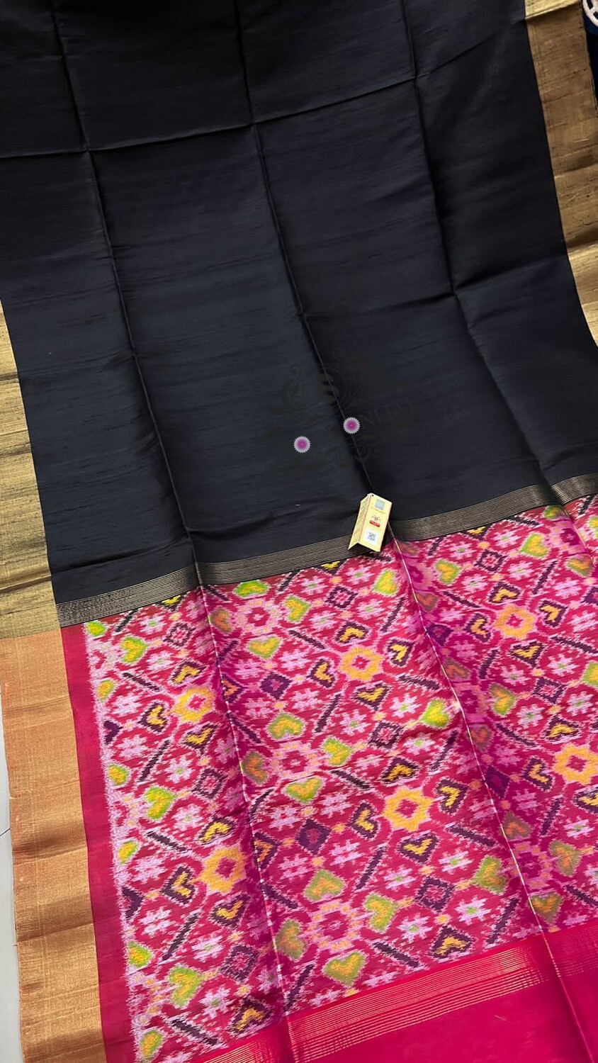 Handloom Patola Rawsilk Sarees With Silk Mark