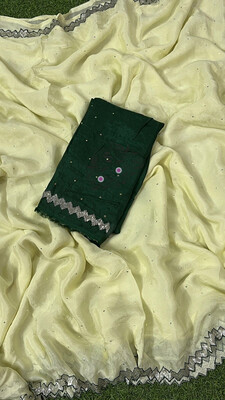 Latest Crape Silk Sarees With Eleghant Designs