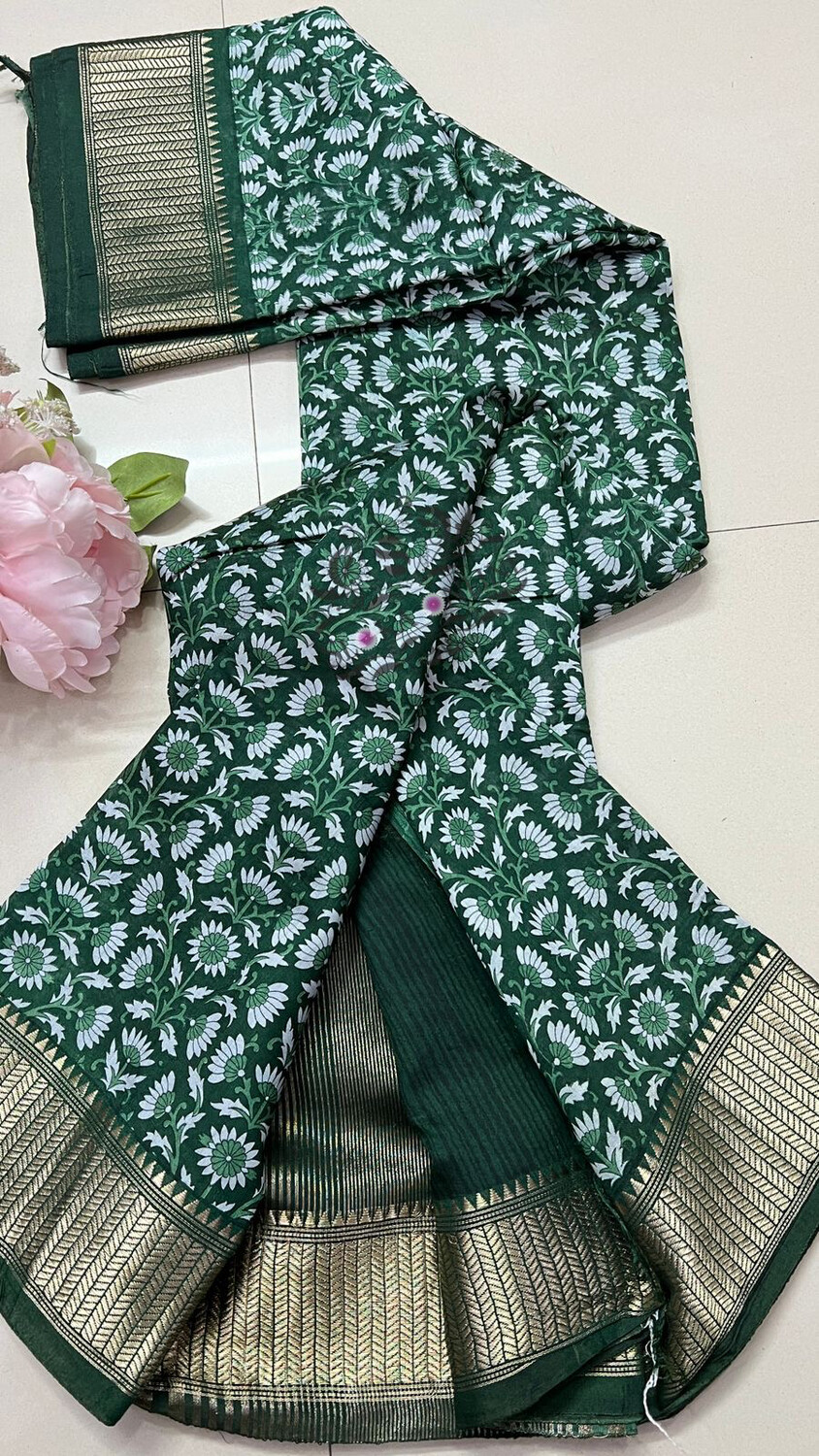 Beautiful and Elegant Banarasi Binny Crape Silk Sarees