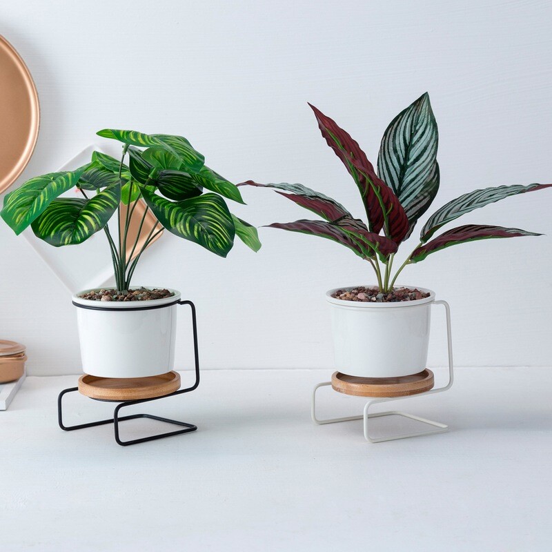 Geometric Ceramic Plant Holder