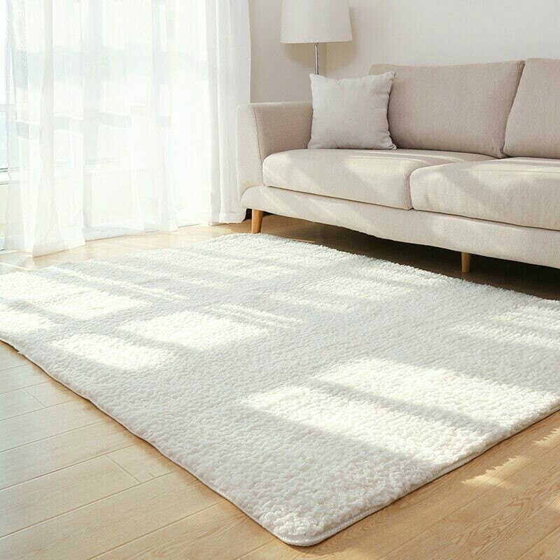 Faux Fur White Rug