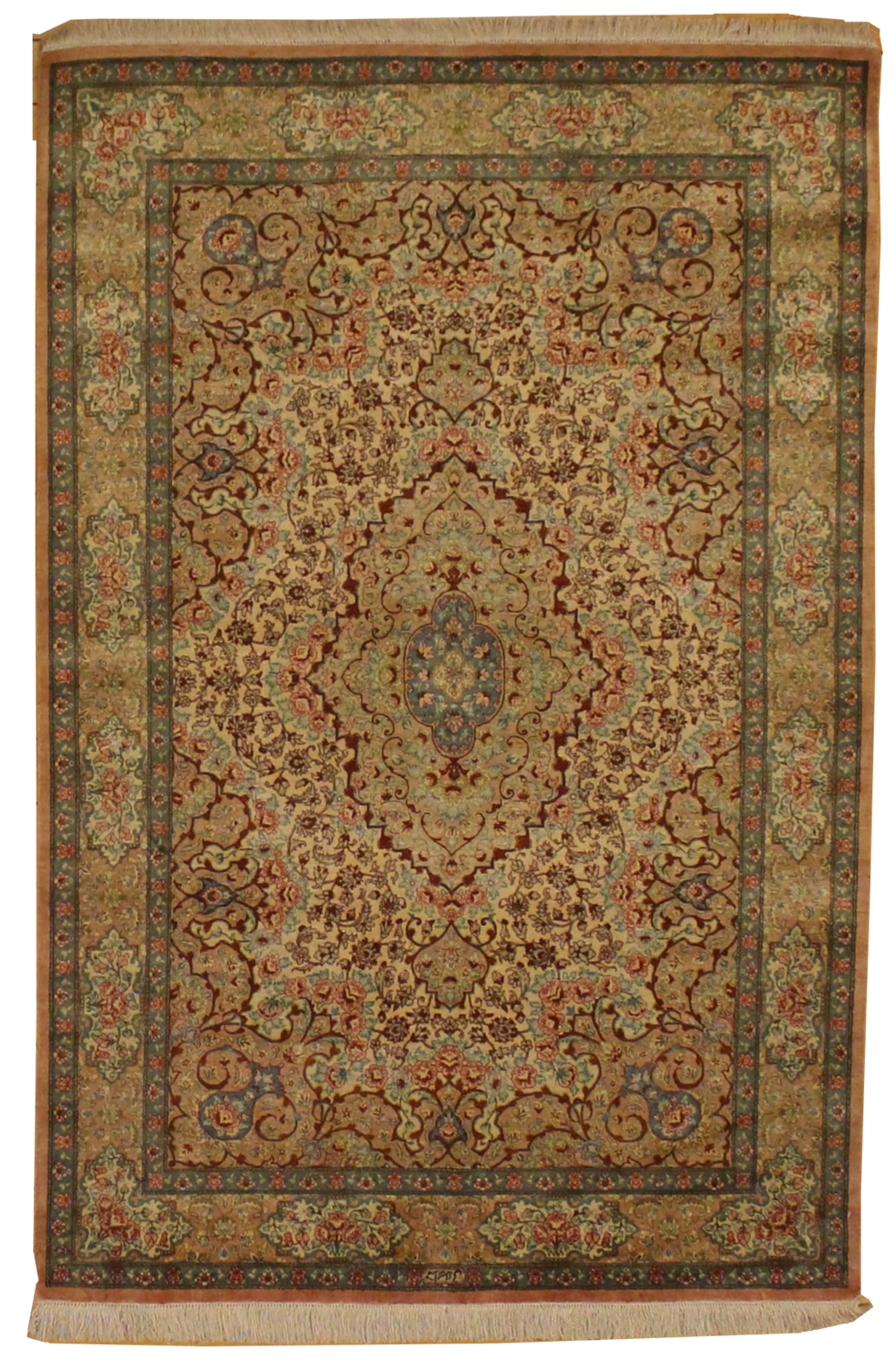 Silk Qum - 4.4 x 6.7