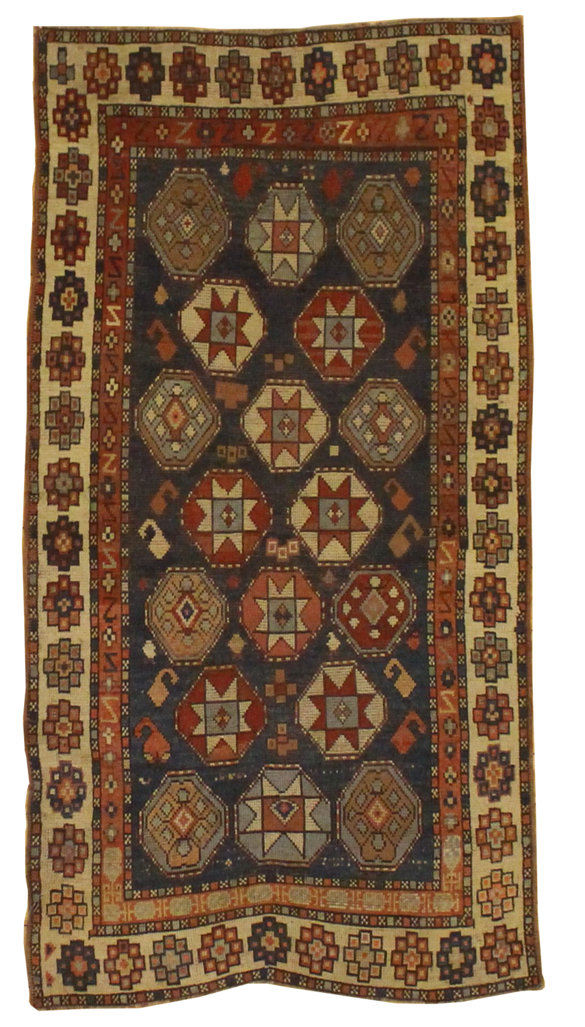 Antique Kazak - 3.4 x 6.6