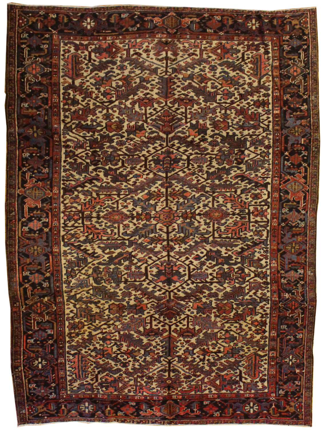 Antique Persian Heriz - 8.0 x 10.10