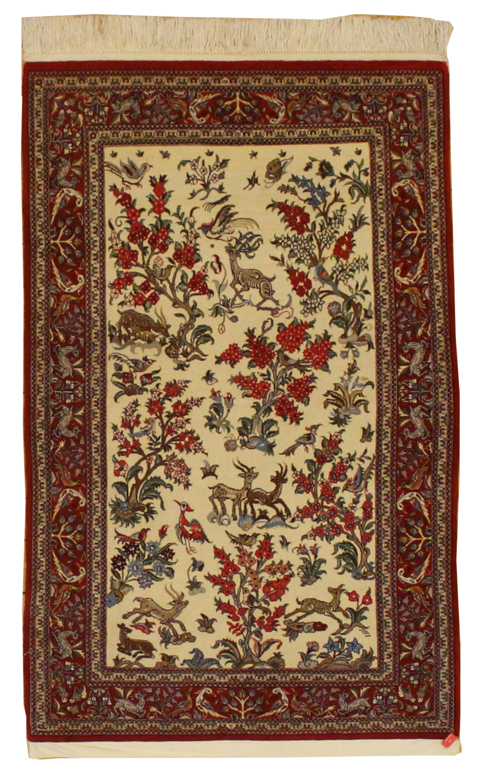 Persian Wool Qum - 3.5 x 5.7