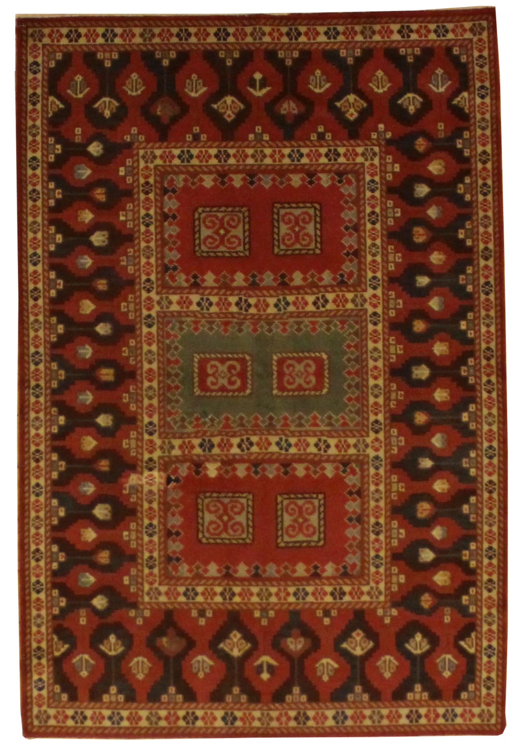 Antique Kazak - 4.1 x 6.1
