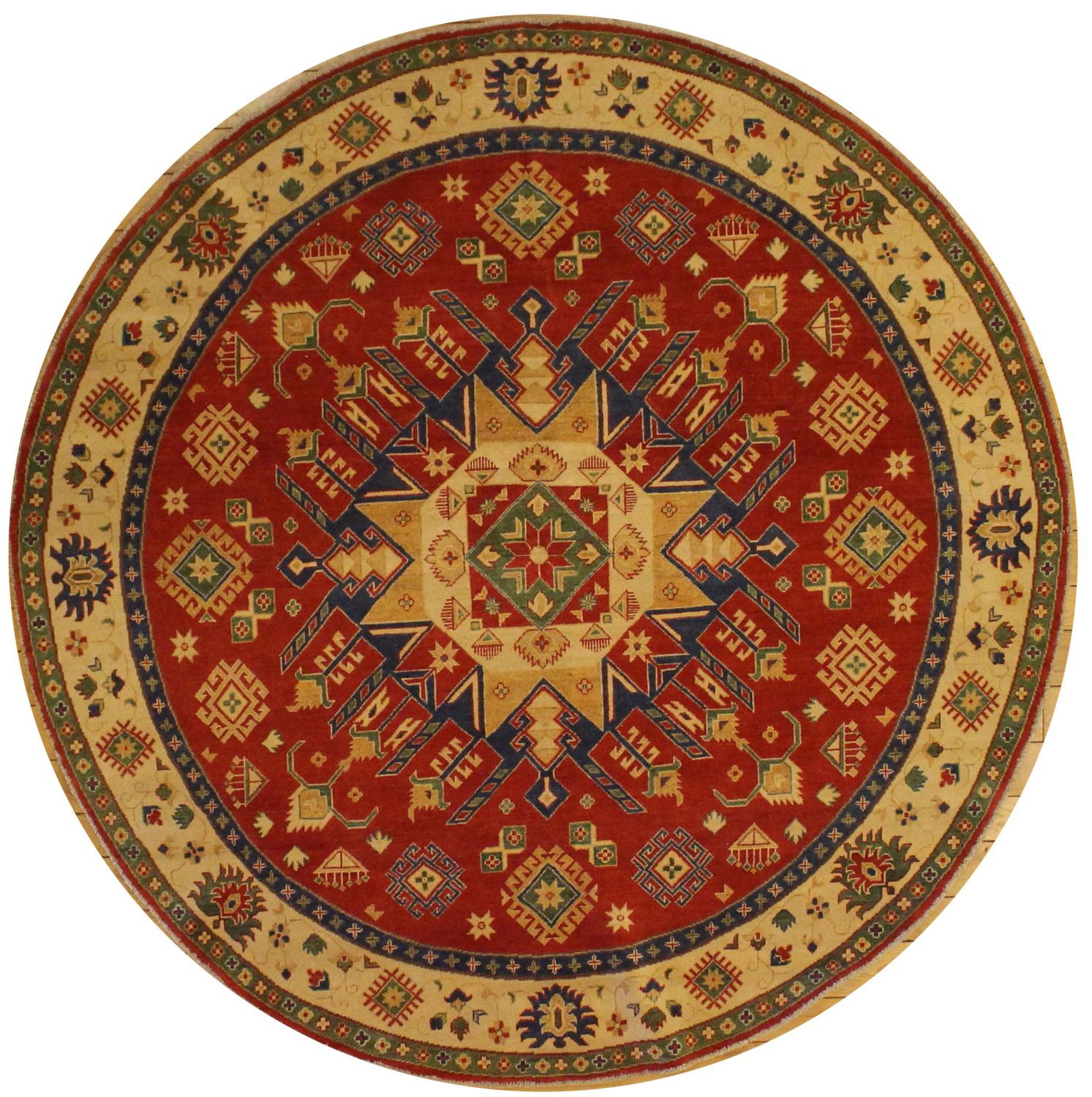 Round Kazak - 8.2 x 8.2
