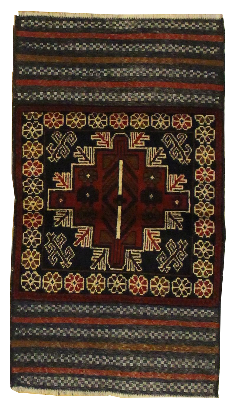 Beluchi Throw Rug - 2.7 x 4.6