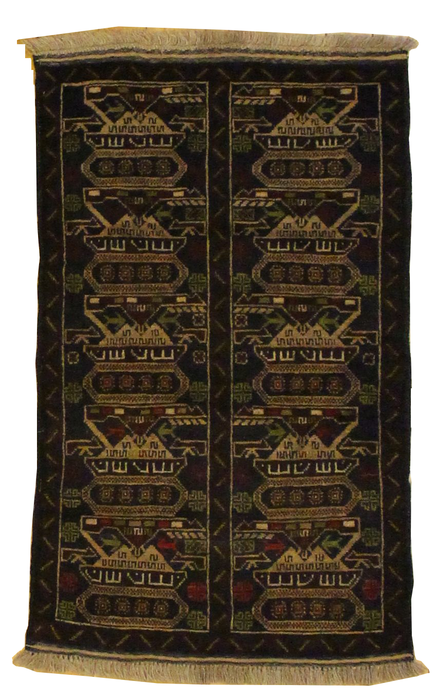 Beluchi Throw Rug - 2.8 x 4.2