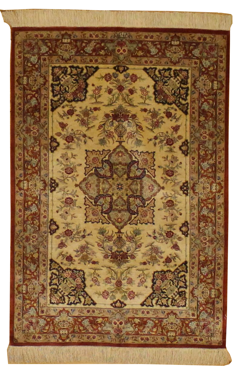 Fine Persian Qum Silk - 2.7 x 3.10