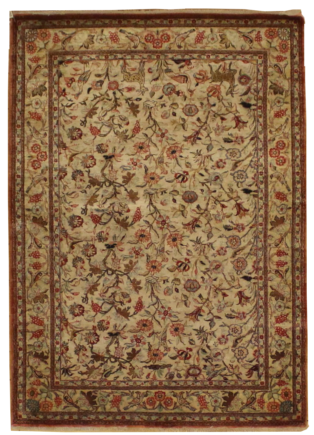 Fine Persian Qum Silk - 3.6 x 4.11