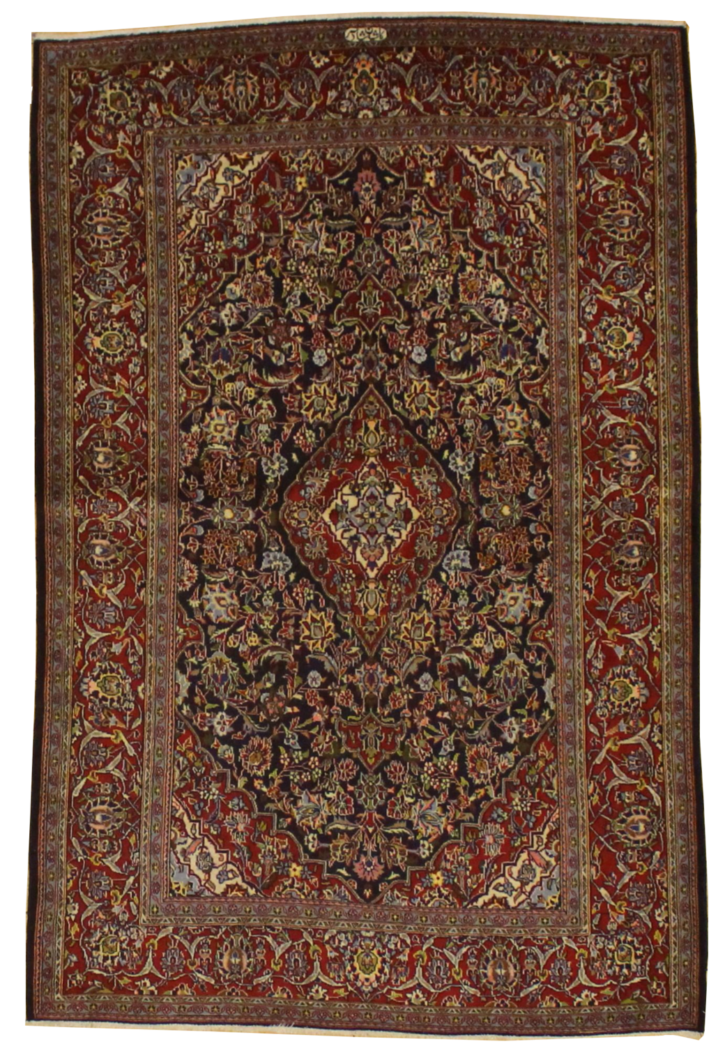 Fine Persian Kashan - 4.8 x 7.0