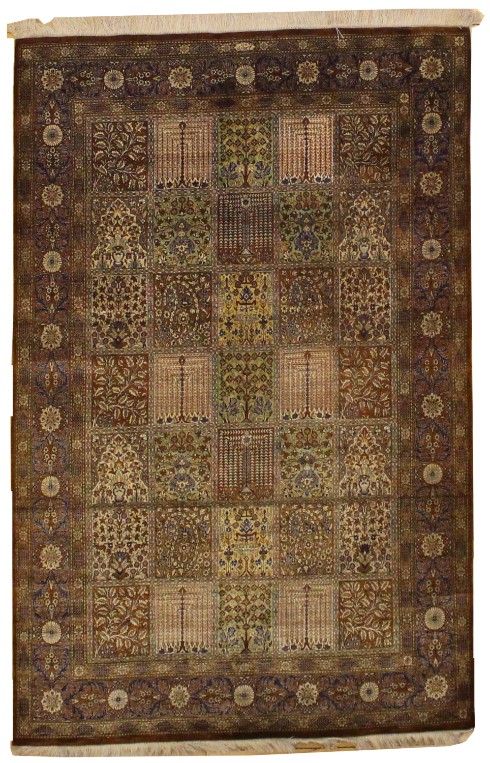 Fine Persian Qum Silk - 4.4 x 7.0