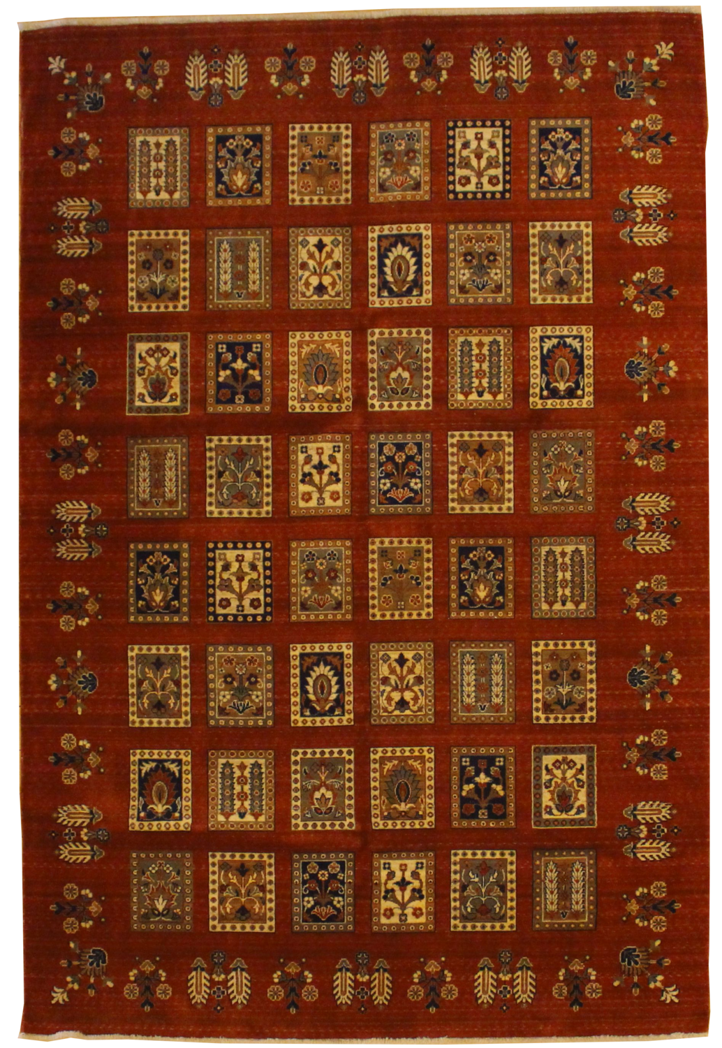 Machine Woven Baktiari - 6.7 x 9.8