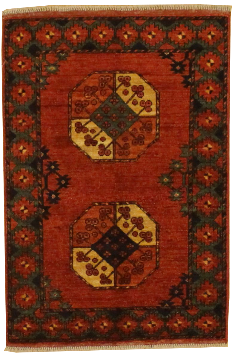 Kazak Tekke Design - 2.8 x 3.10