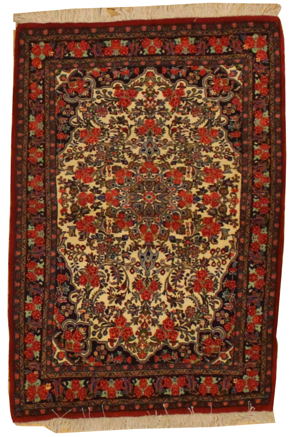 Rose Bidjar - 3.9 x 5.5