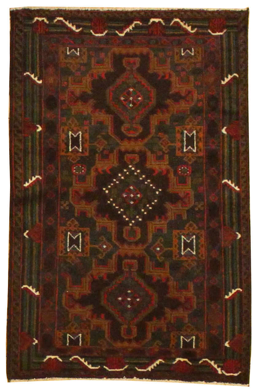 Beluchi Throw Rug - 2.10x4.4