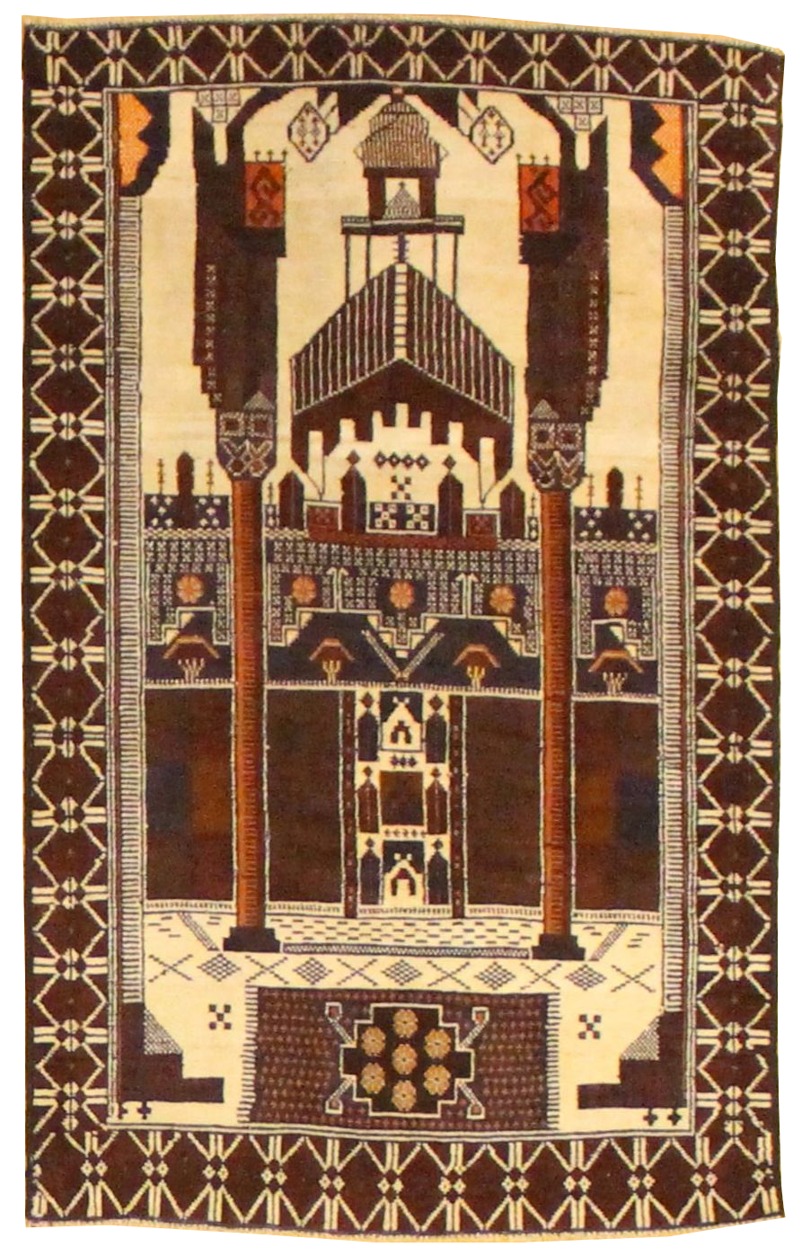Beluchi Throw Rug - 3.1x4.10