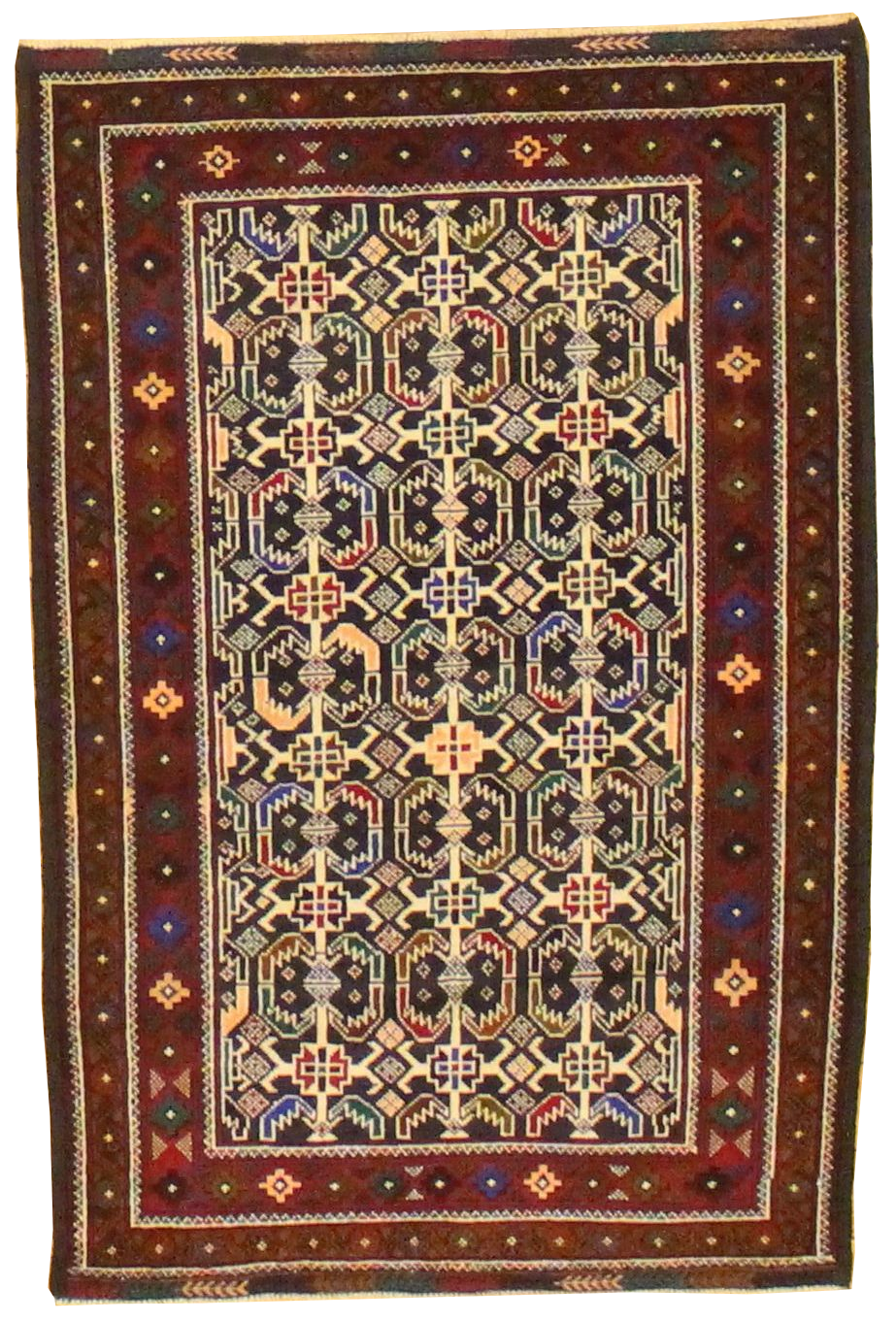 Beluchi Throw Rug - 3.1x4.9