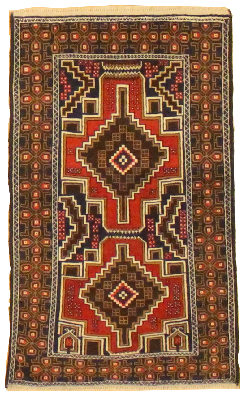 Beluchi Throw Rug - 2.9x4.6
