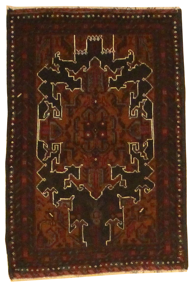 Beluchi Throw Rug - 2.7x3.11