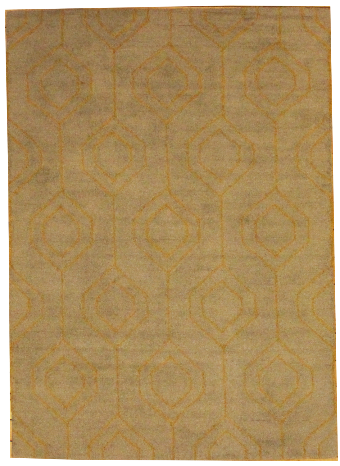 Tufted Diamonds – Stone / Gold - 5.0 x 7.6