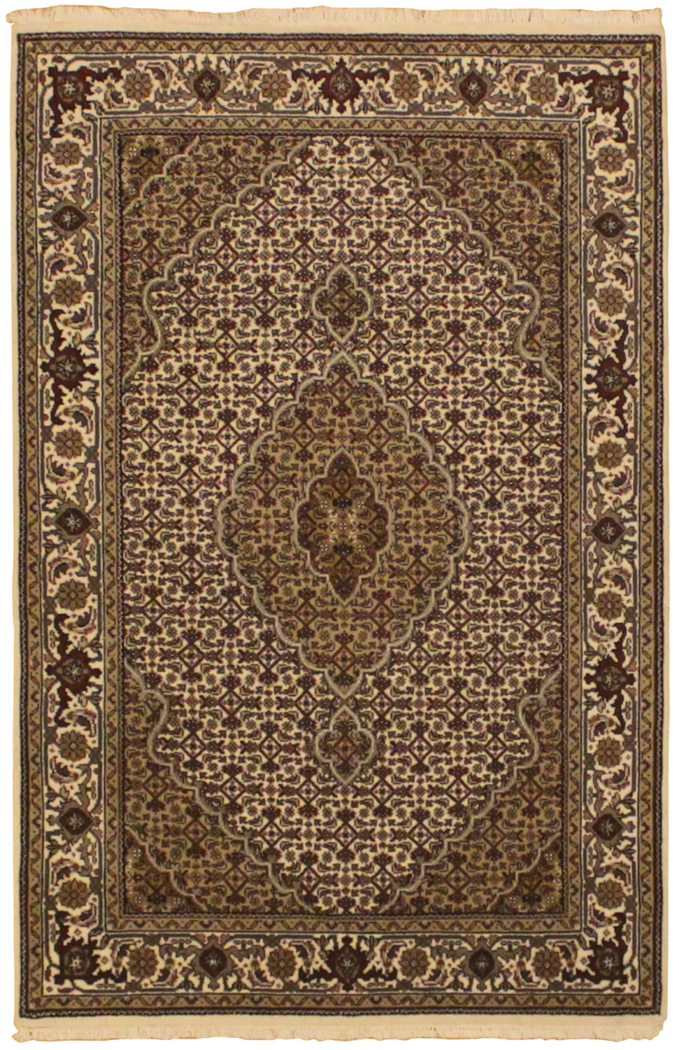 Indo Tabriz – Ivory  - 4.0 x 6.0