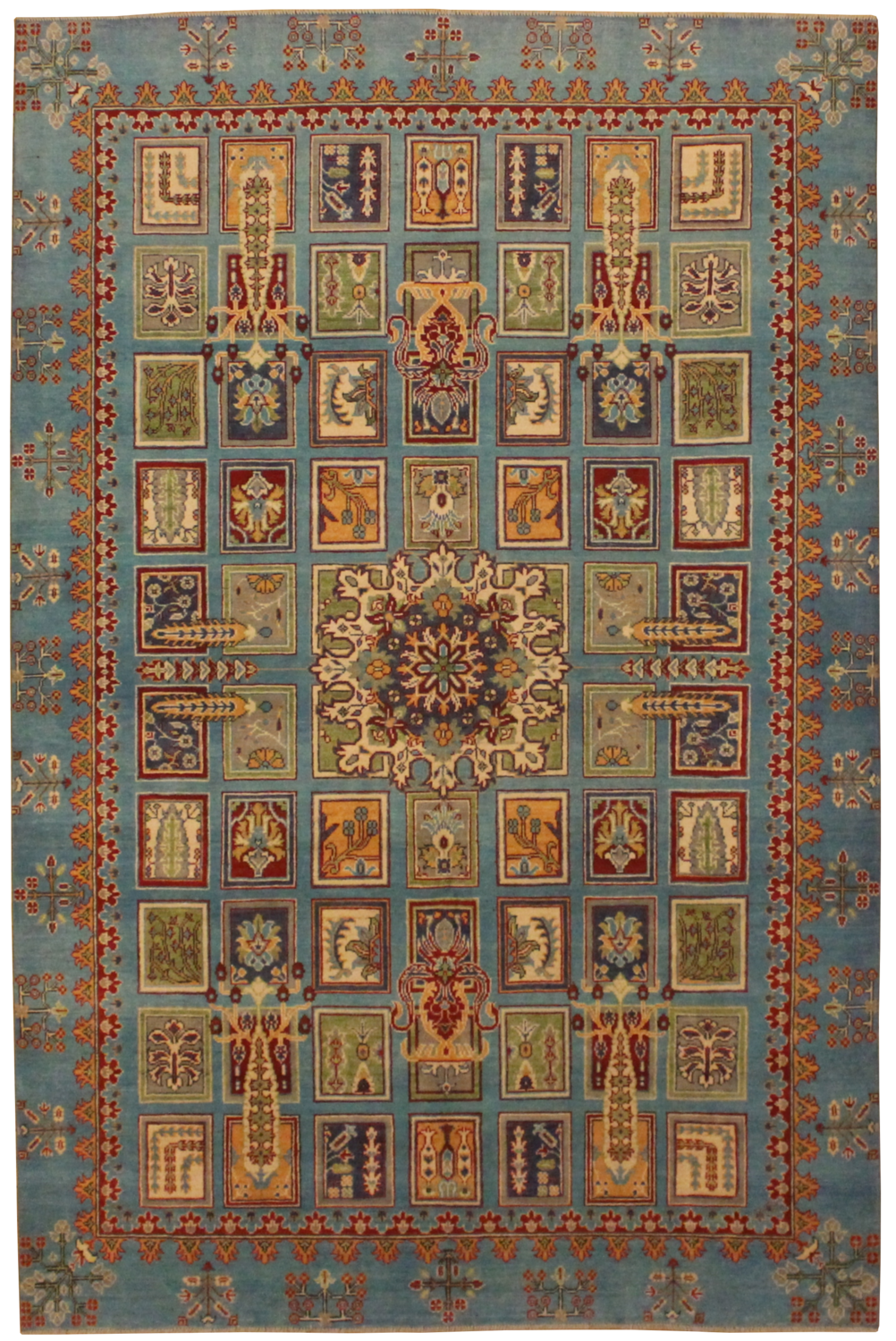Kazak – Garden Pattern - 6.5 x 9.9