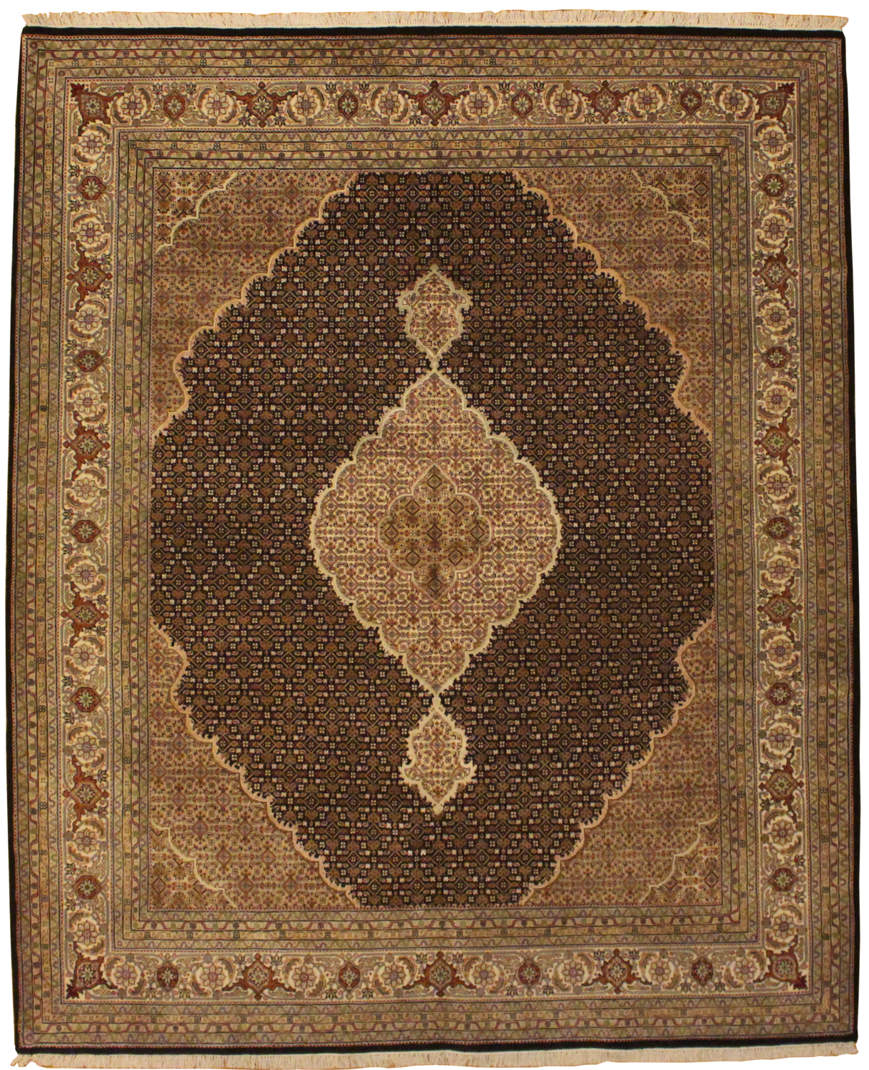 Indo Tabriz – Black - 8.3 x 10.0