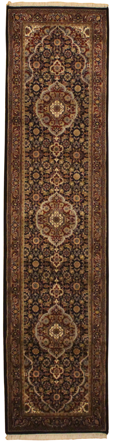 Indo Tabriz – Black - 2.3 x 9.11