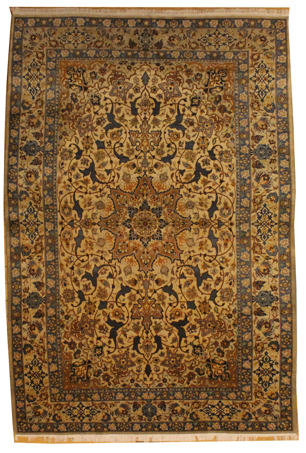 Fine Persian Kashan - 7.0 x 10.4