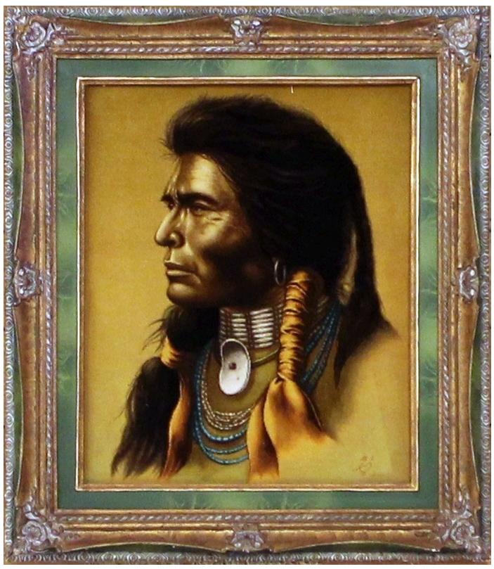 Native American Pictoral – Framed - 2.0 x 2.5