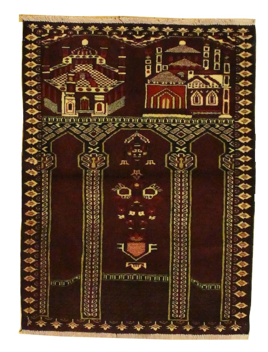 Beluchi Throw Rug - 2.9 x 3.8