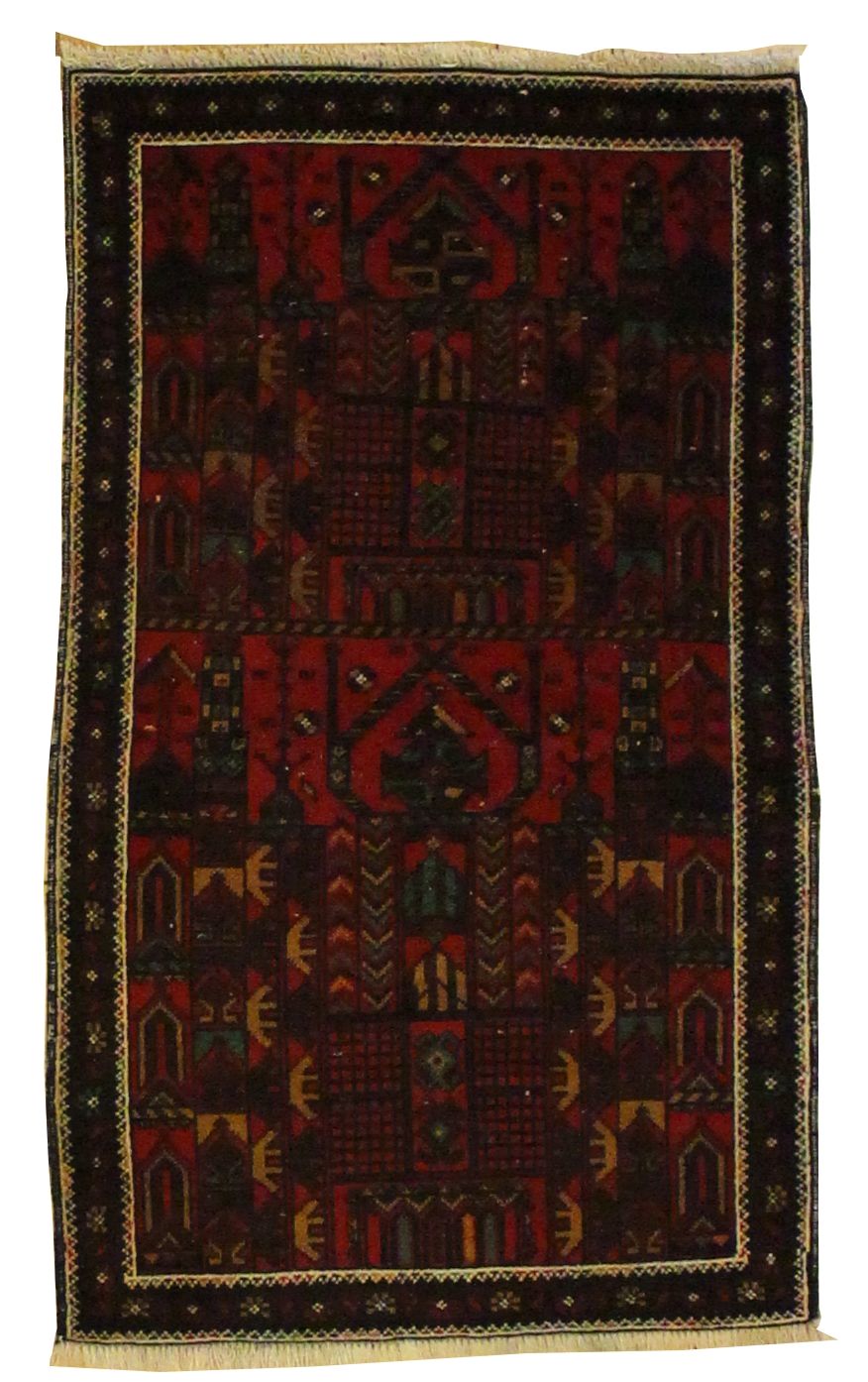 Beluchi Throw Rug - 2.9 x 4.7