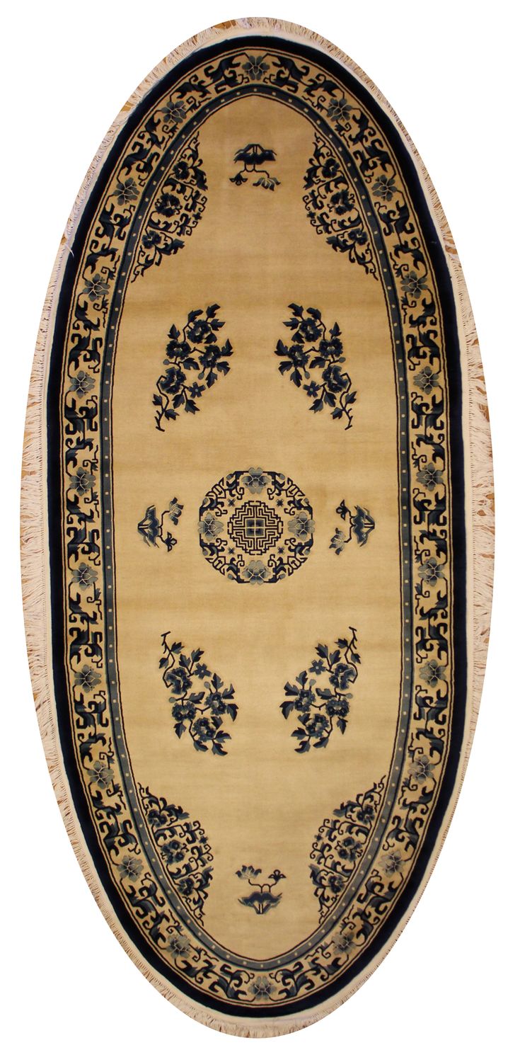 Carved Chinese - Oval - 5.0 x 12.0