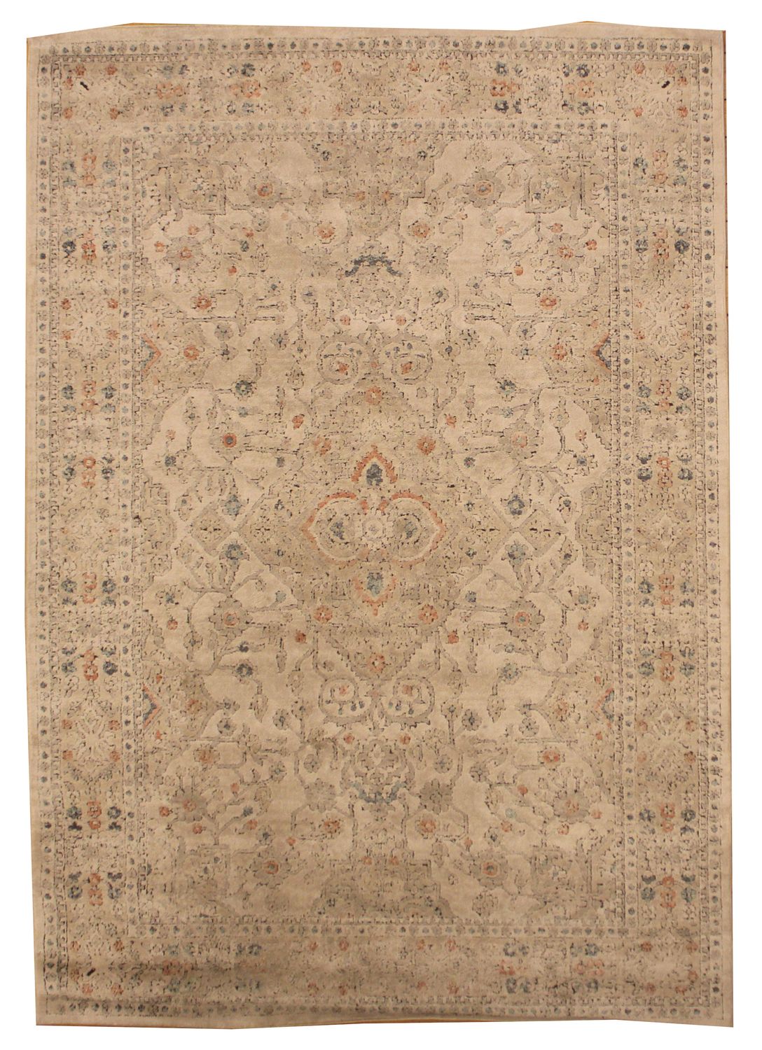 Olefin - Kashan - Ivory - 7.4 x 9.2