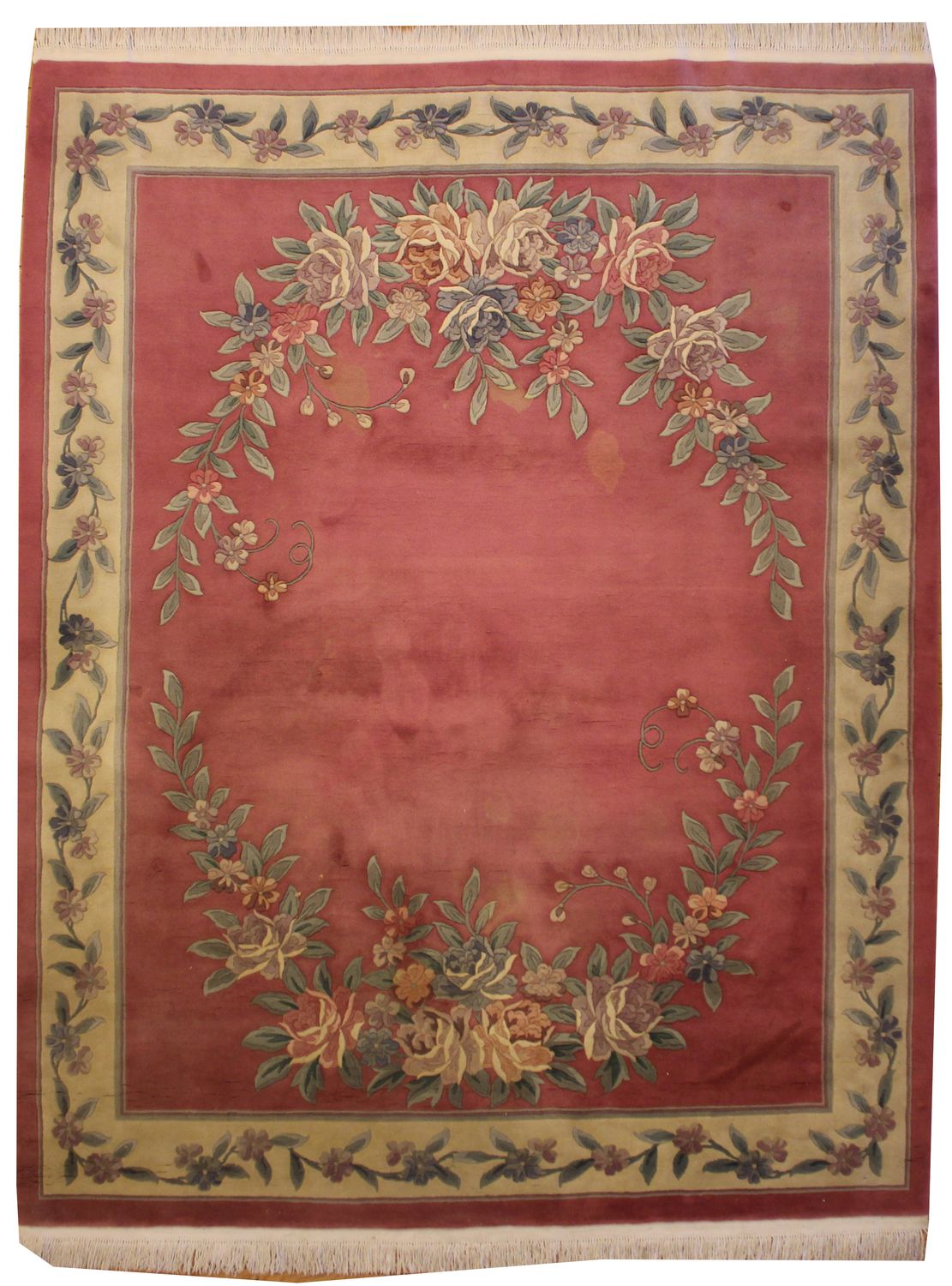 Carved Chinese - Rose Colored - 7.8 x 9.9