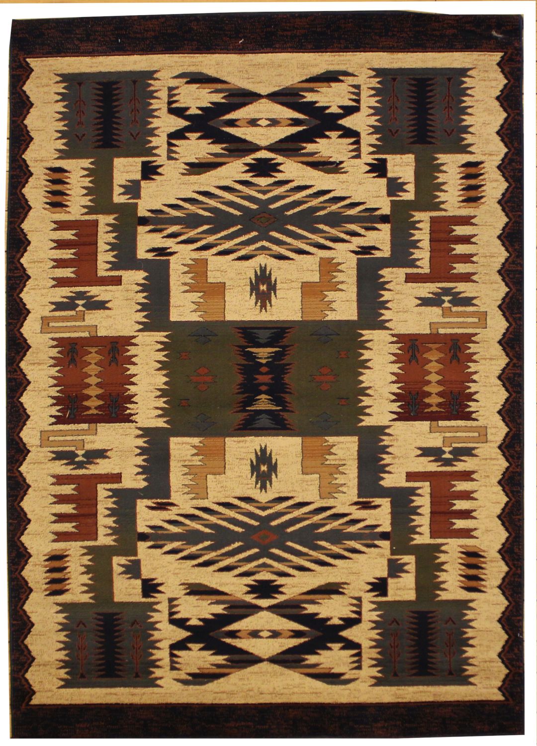 Machine Woven Southwestern - 5.4 x 7.5
