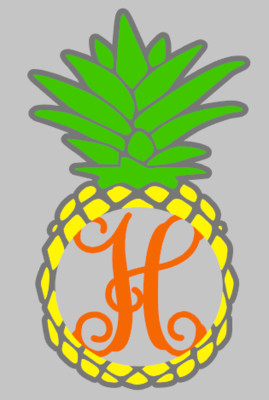 Pineapple with Single Initial