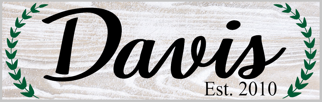Last Name Family Sign